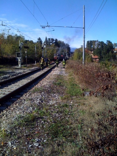 incendio stazione besozzo ferrovie dello stato