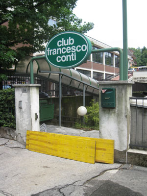 Il Club Conti allagato il 15 luglio 2009