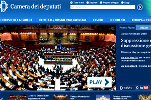 nuovo sito della camera dei deputati, montecitorio on line