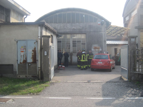 Operaio folgorato a Tradate