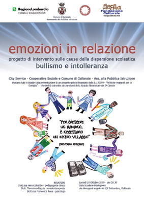 Emozioni in relazione, bullismo e intolleranza a Gallarate