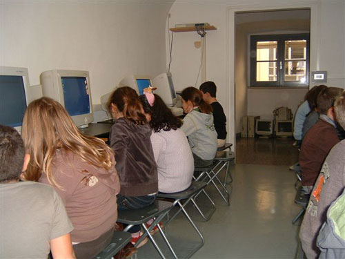 L'aula multimediale della scuola primaria di Casciago