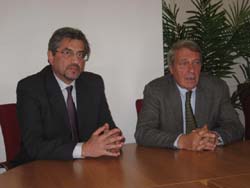 Claudio Merletti, dirigente USP, Gianfranco Bottini, vicepresidente Provincia di Varese