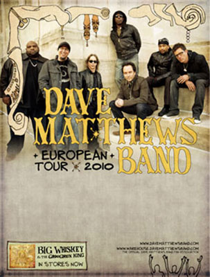 La Dave Matthews Band in Italia a febbraio