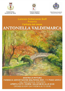 Antonella Valdemarca in mostra nella Farmacia di Malpensa