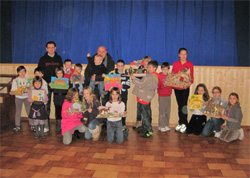 La premiazione del concorso presepi avvenuta a Luvinate