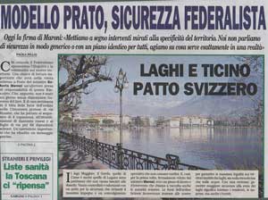 La padania - Canton Ticino