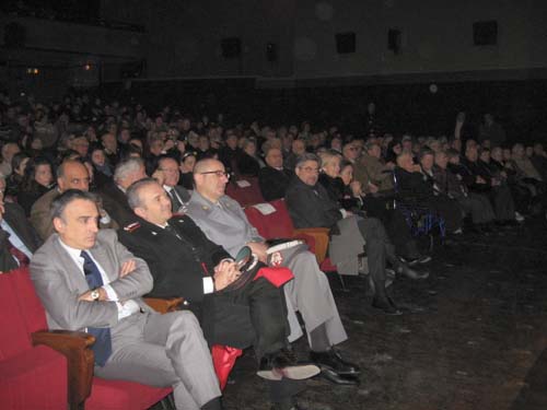 La sala del Politeama a Varese in occasione della Giornata della Memoria