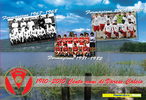 cartolina speciale centenario varese calcio