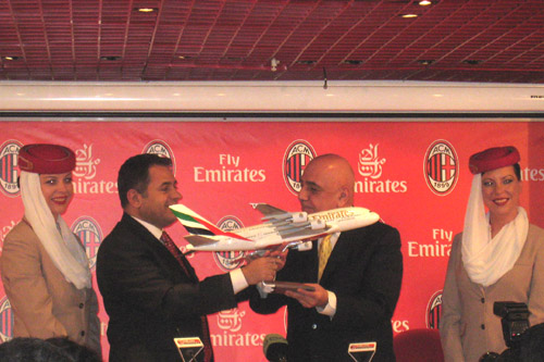 accordo milan emirates