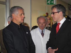 Il direttore Bergamaschi con il presidente Formigoni