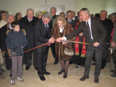 l'inaugurazione della biblioteca del molina