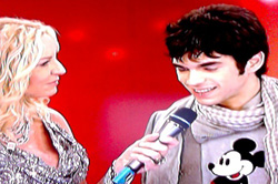 Luca Marino in gara al festival di Sanremo 