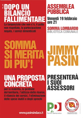 Incontro pd somma lombardo