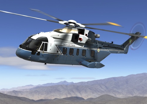 L'elicottero Agusta Westland per il governo Indiano