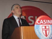 Piergferdinando Casini all'hotel Palace di Varese