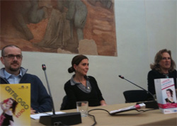 Francesca Comencini tra Mauro Gervasini e bambi Lazzati