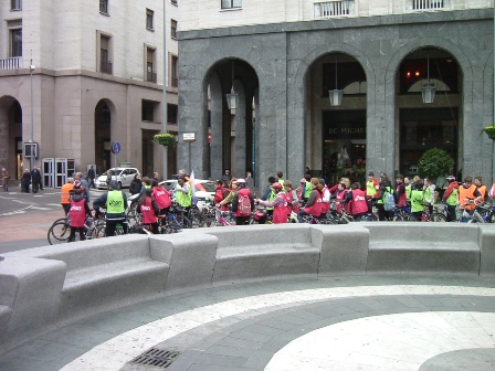 L'edizione dello scorso anno di "A scuola in bicicletta"