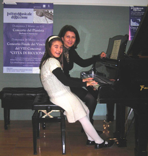 Silvia Franzi al pianoforte