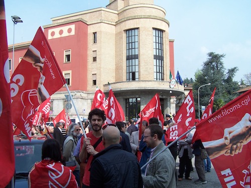 Cgil a Villa Recalcati