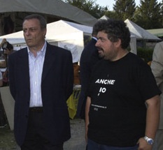 Edmondo Berselli con il direttore Marco Giovannelli ad anche io 2006