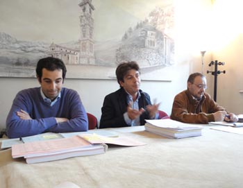 Da sinistra Alessandro Alfieri, Emiliano Cacioppo, Roberto Molinari, consiglieri comunali Pd a Varese