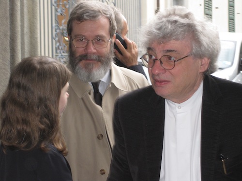 Mario Botta al funerale di Giuseppe Panza