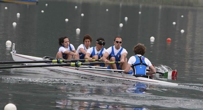 adaptive rowing,il quattro con di Di Battista, Protopapa, Signore e Bozzato