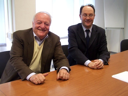 L'ingegner Emilio Magni e il direttore Paolo Sartorio
