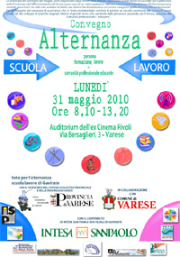 La locandina del convegno organizzato dalla Rete di Gavirate