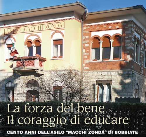 La copertina del libro sull'asilo di Bobbiate