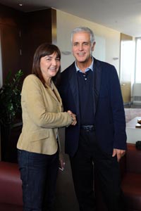L'incontro tra i due presidenti laziale Polverini e lombardo Formigoni
