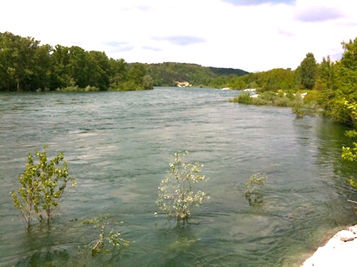 Il fiume Ticino in una foto scattata domenica 9 maggio