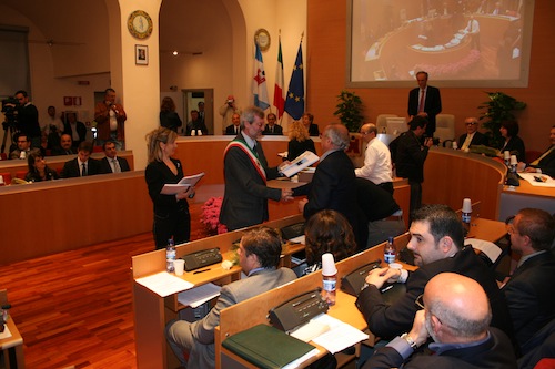 Luciano Porro in consiglio comunale