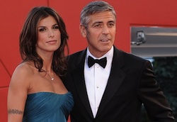 Clooney e la Canalis