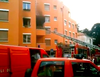 Incendio via Gradisca Varese