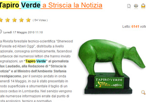 tapiro verde max laudadio striscia la notizia