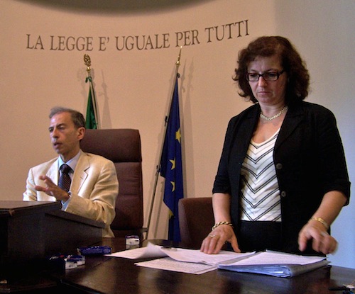 Il dottor Miro e Santangelo e la dottoressa Rosella Ferrazzi