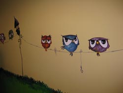 Il piano meno 1 del Del Ponte dipinto da Daniela Nasoni