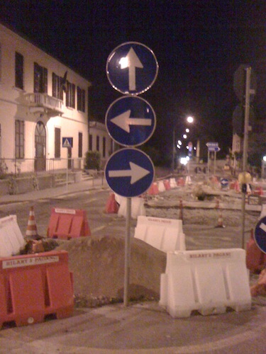 Cartello a Besano