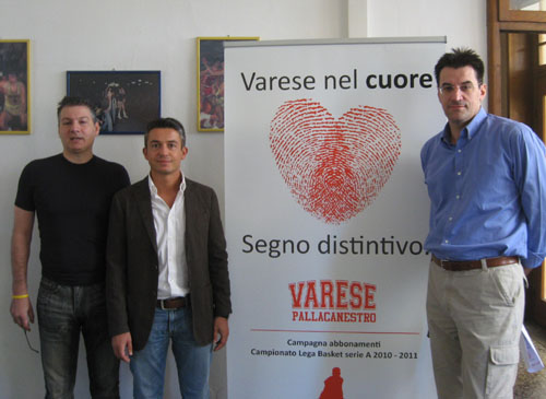 mario oioli cecco vescovi marco zamberletti campagna abbonamenti pallacanestro varese
