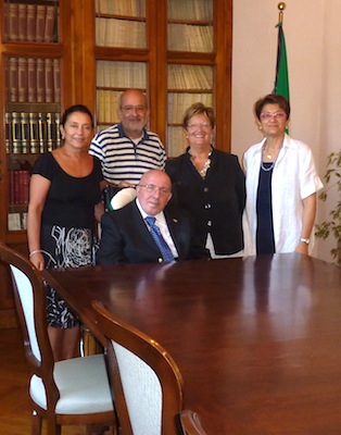 Il prefetto Vaccari con il coordinamento delle associazioni disabili
