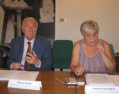 gabriella sberviglieri e Alfonso Carollo, carta delle pari opportunità
