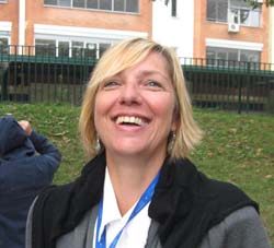 Brigitte, ex studentessa, ex preside del Comitato genitori e ora responsabile del nido europeo