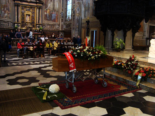 I funerali di Alfredo Speroni