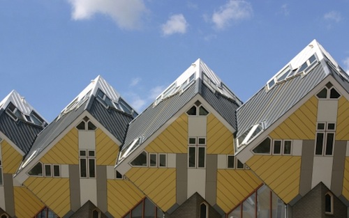 case d'Olanda: le case cubiche di Rotterdam