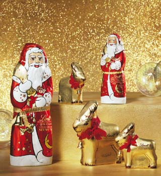 Dolci  idee regalo per Natale nel negozio Lindt di Legnano