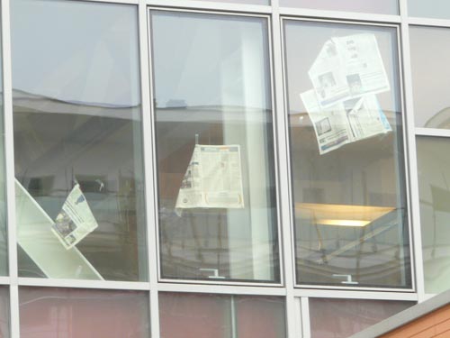 Scuola nuova, ma senza tende da tre mesi: si usano i fogli di giornale