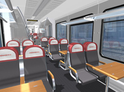 Una carrozza della compagnia privata Arenaways