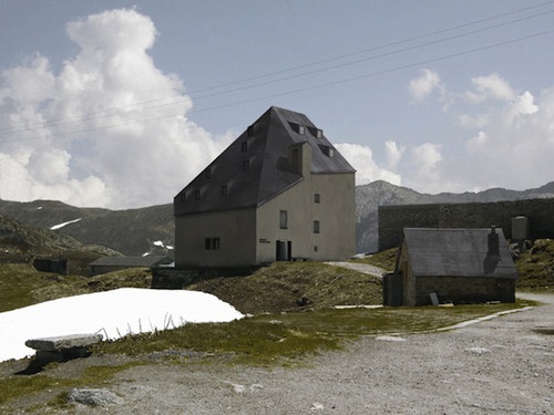 Ospizio rifugio del San gottardo, disegnato dallo studio Miller e Maranta